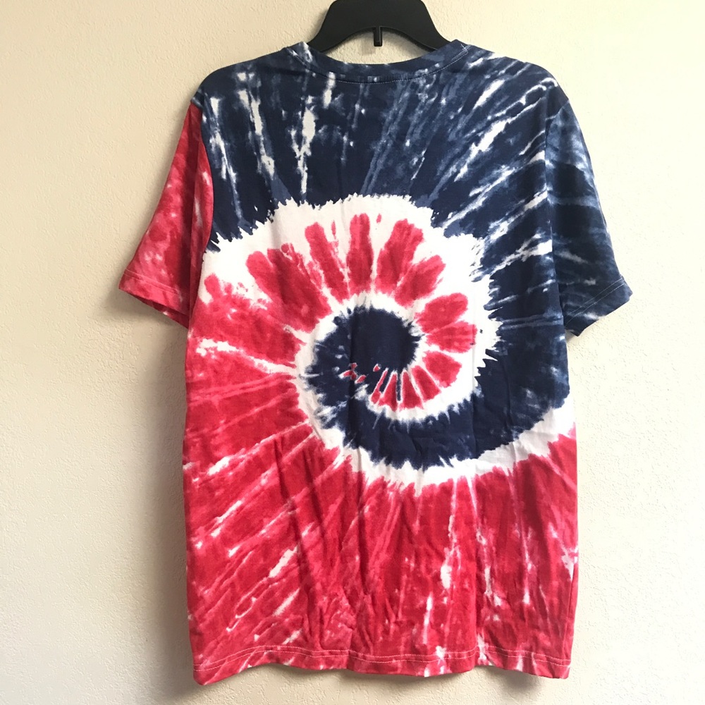 Red White and Blue Tie Dye USA Tee - Picture 3 of 3